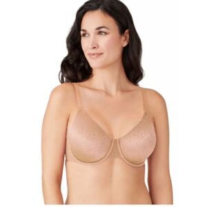 NWT Wacoal 855303 Back Appeal Underwire Back Smoothing Bra Praline Size 38D